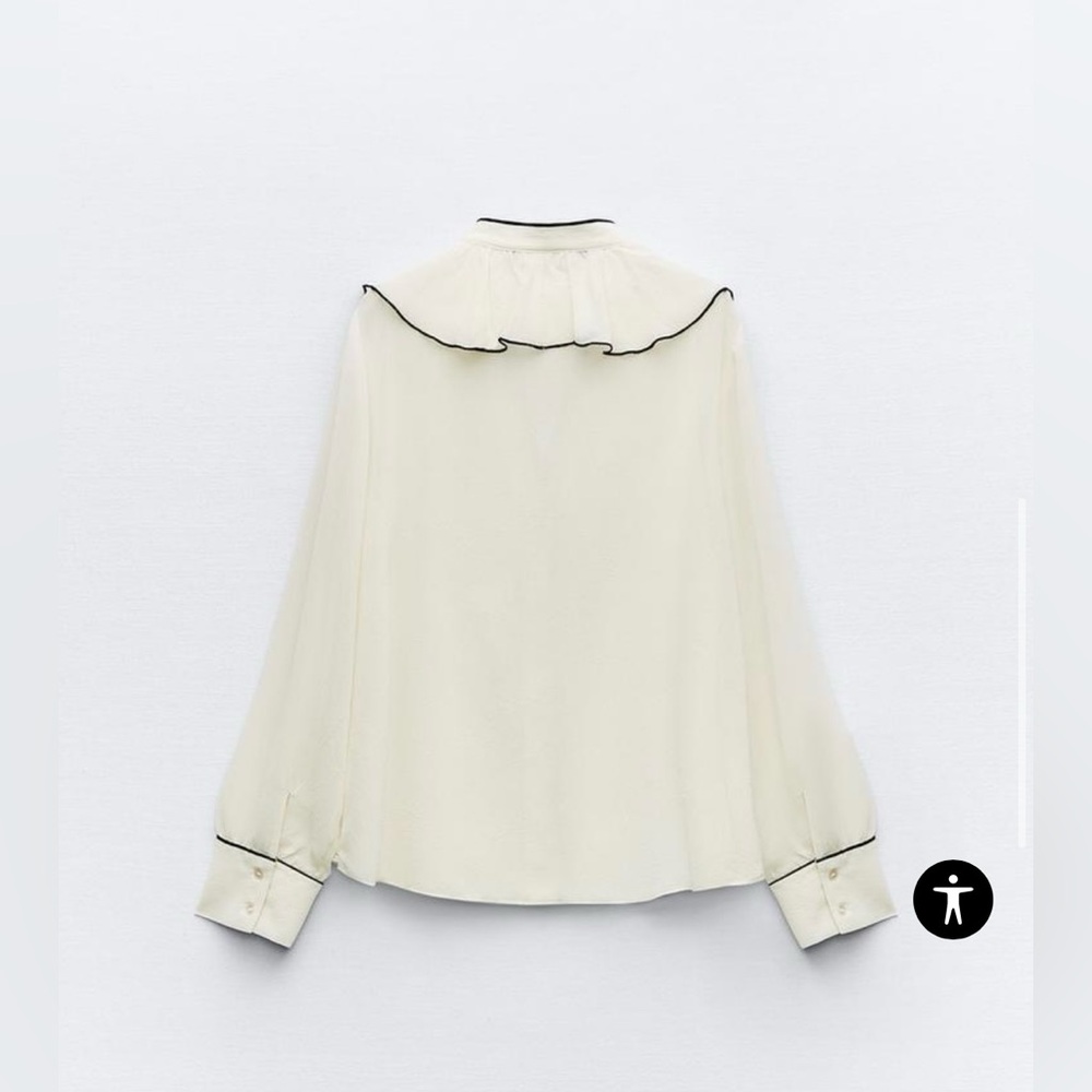 Zara Ruffle Shirt - Picture 3 of 6